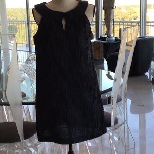 Textured Linen Shift Dress